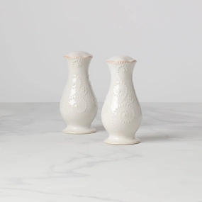 French Perle White Salt & Pepper Setafternoon tea dessert tray