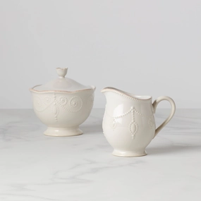 French Perle White Sugar & Creamerafternoon tea dessert tray