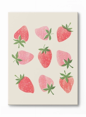 Fresh Strawberries, Canvasindoor decorative canvas print