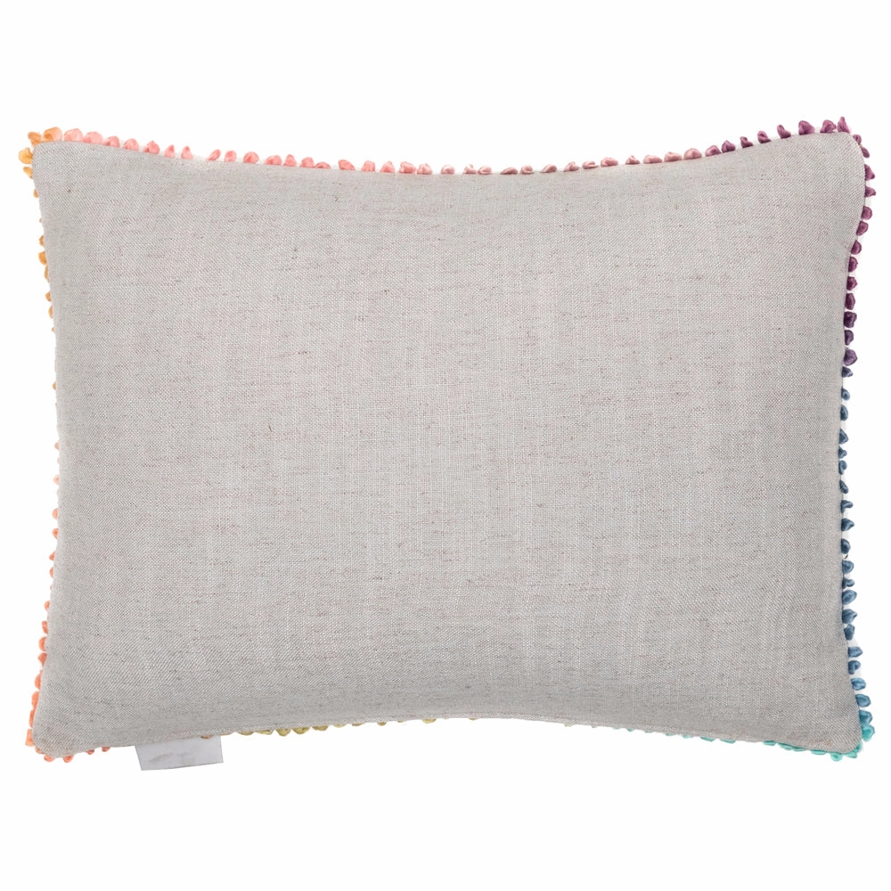 Frieda Fox Printed Feather Cushion Robins Egg