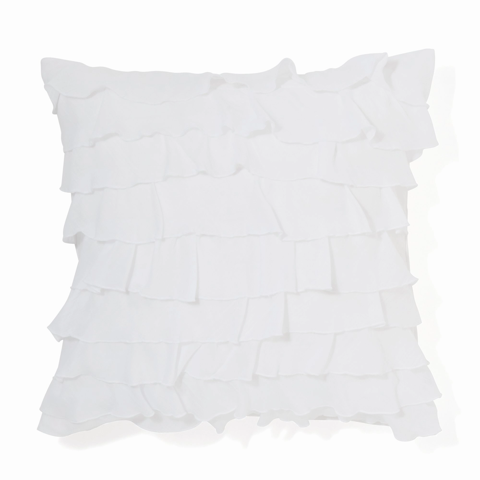 FRILL A CUSHION COVER 45 Whitebedding sets ,throw blankets 