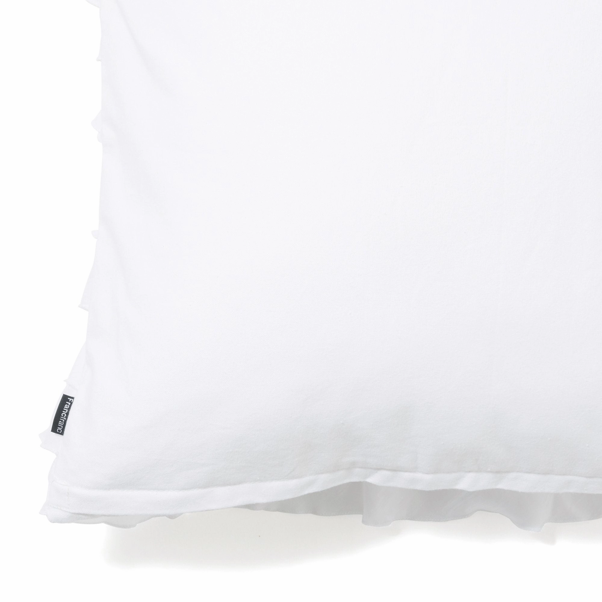 FRILL A CUSHION COVER 45 White