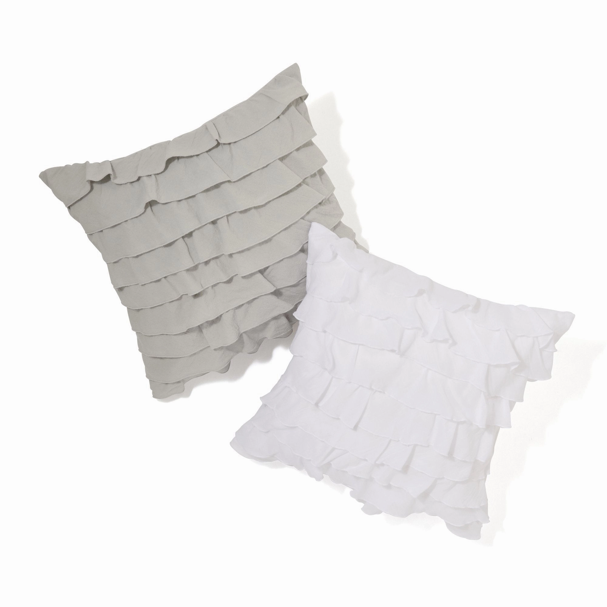FRILL A CUSHION COVER 45 White