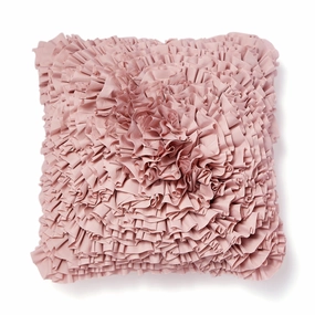 Frill Applique Cushion Cover 450 X 450 Pinkbedding sets ,throw blankets 