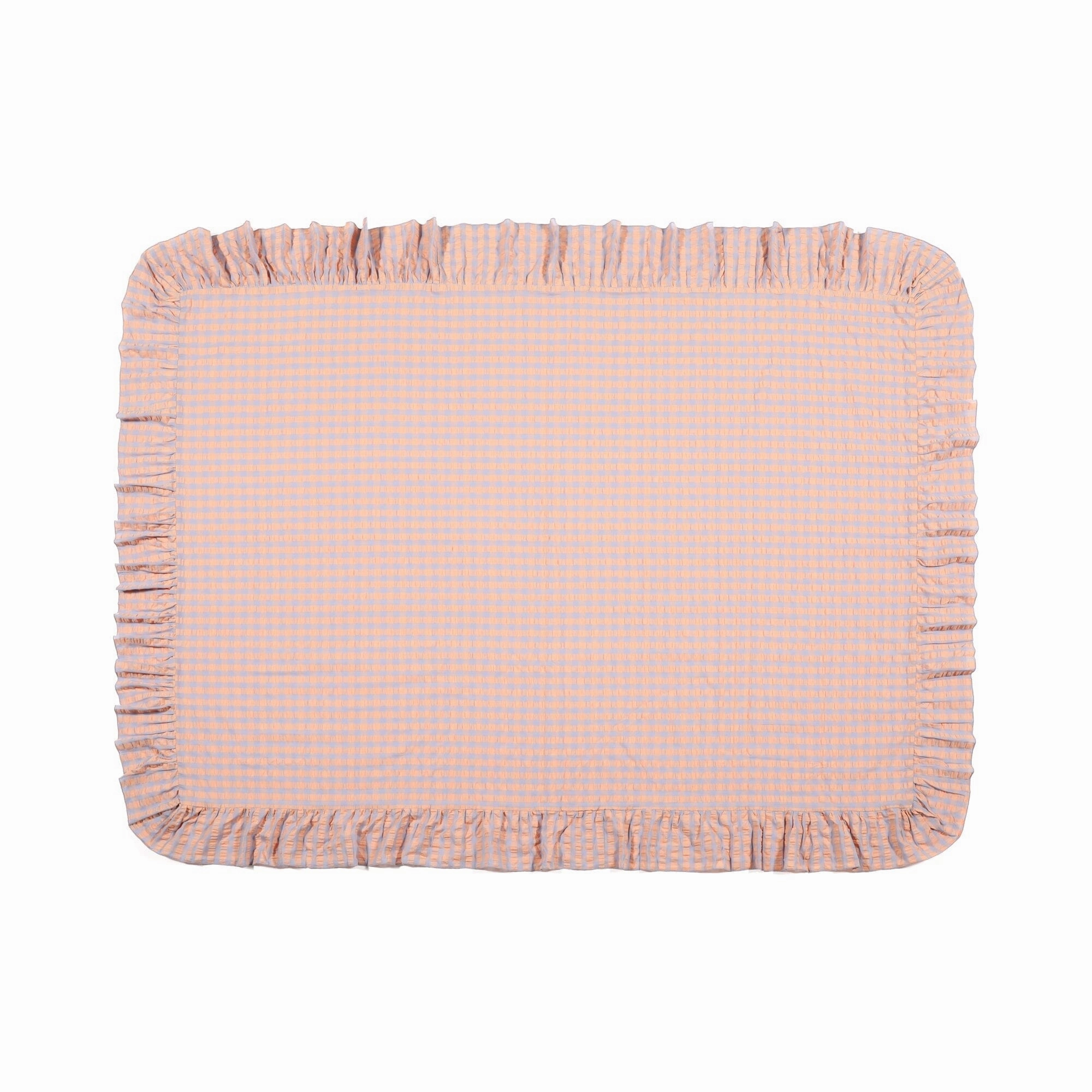 Frill Check Table Cloth 1800 X 1300 Orange X Purplewaterproof oil-proof tablecloth