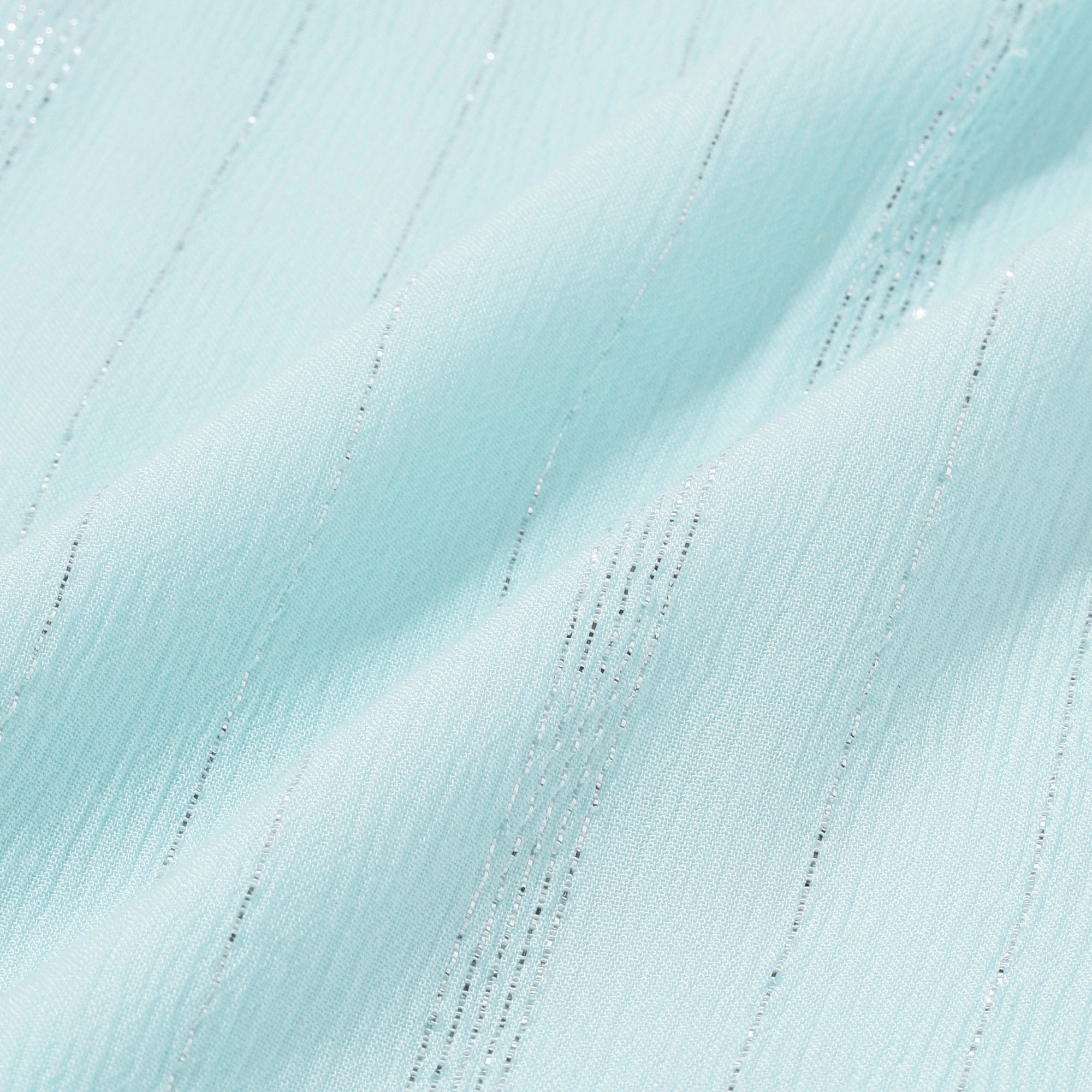 FRILL G CUSHION COVER 45 LIGHT BLUE