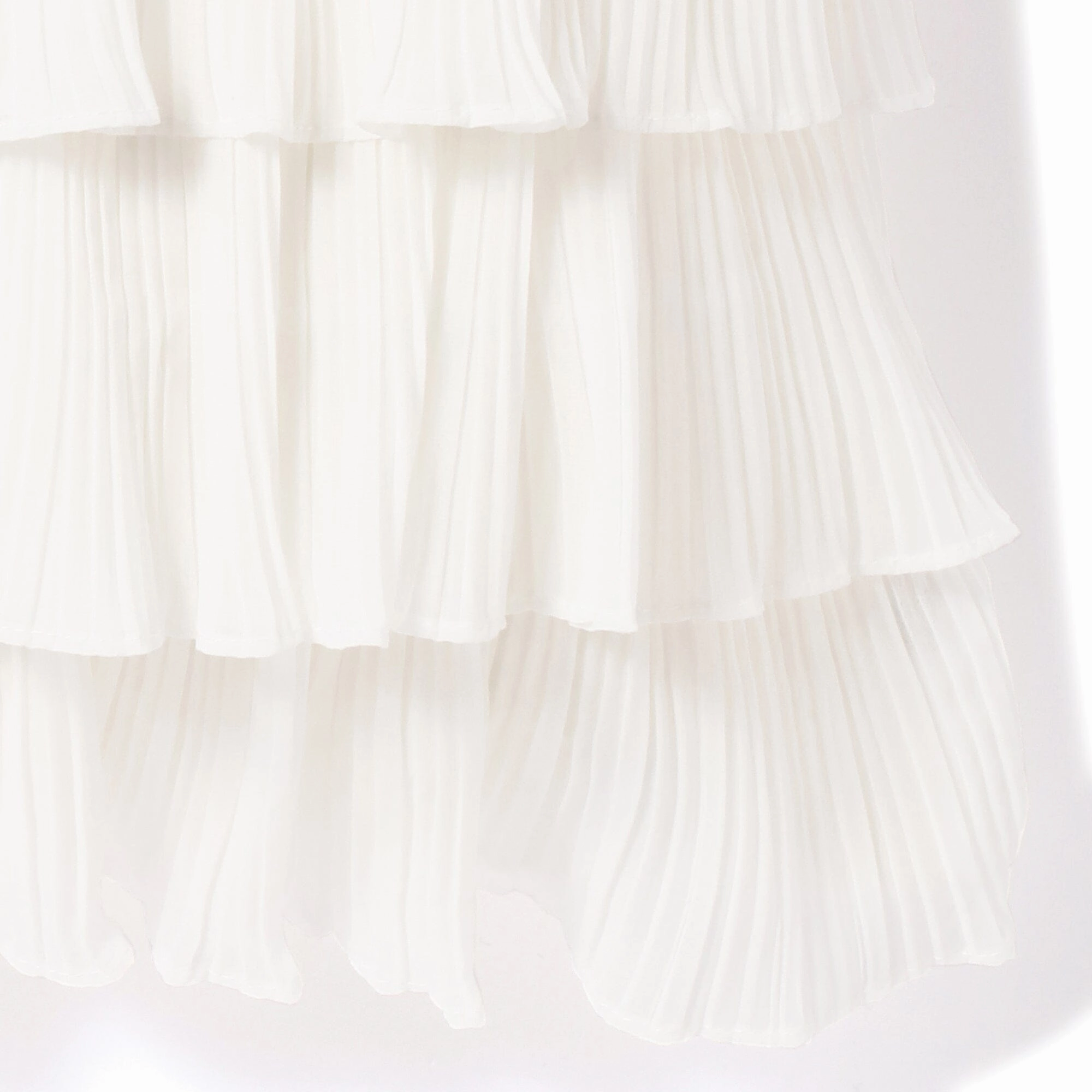 Frill Pleated Cushion Cover 450 X 450 White