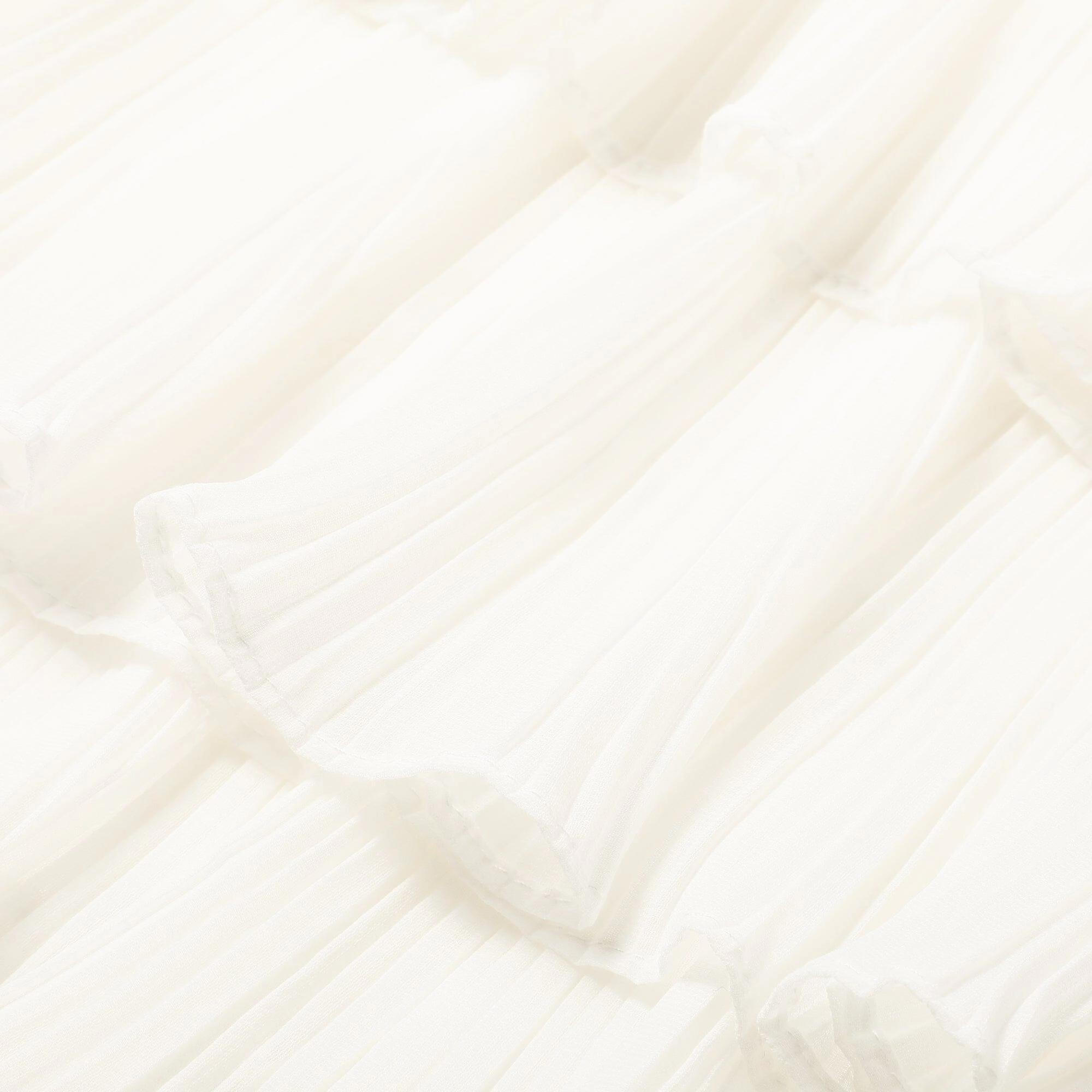 Frill Pleated Cushion Cover 450 X 450 White