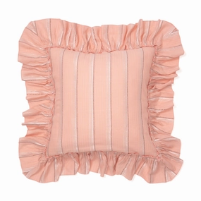 FRILL RELEX CUSHION COVER 45 Pinkbedding sets ,throw blankets 