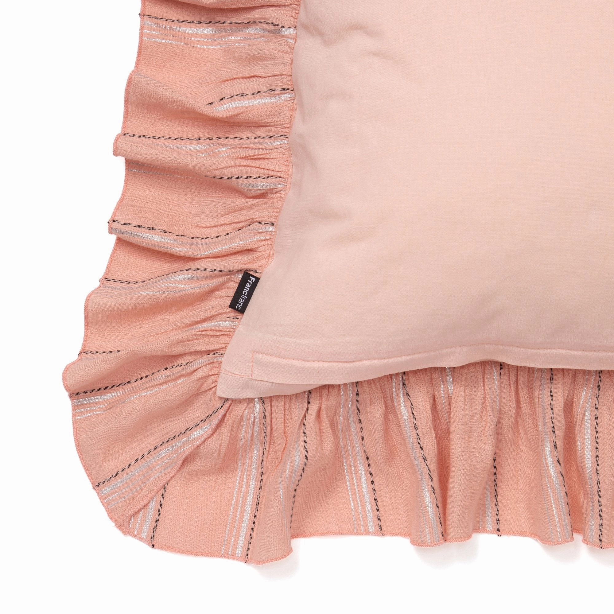 FRILL RELEX CUSHION COVER 45 Pink