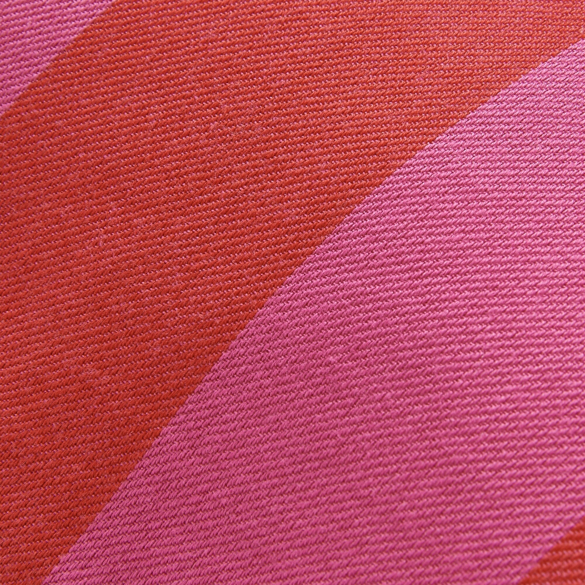 Frill Stripe Cushion Cover 450 x 450  Red x Pink