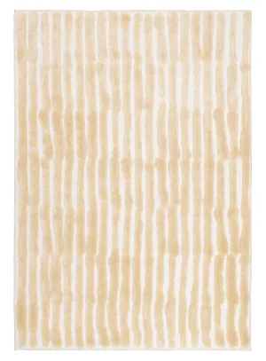 Fritzie Champagne Abstract Striped Rug *NO RETURNS UNLESS FAULTYmodern color block patchwork rug