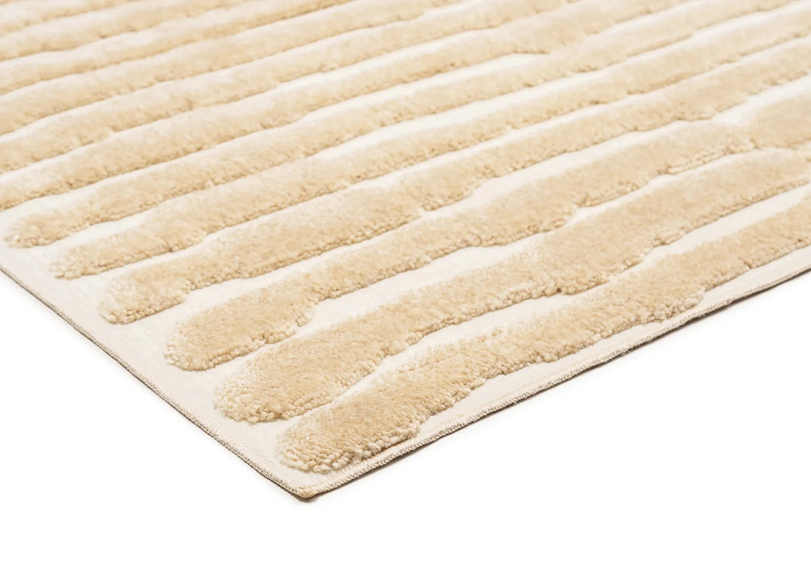 Fritzie Champagne Abstract Striped Rug *NO RETURNS UNLESS FAULTY