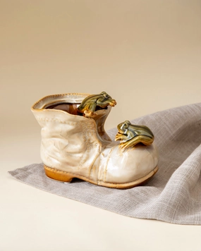 Frogs Boot Steps Decorative Accent - Whitehome decor ,wall decor 