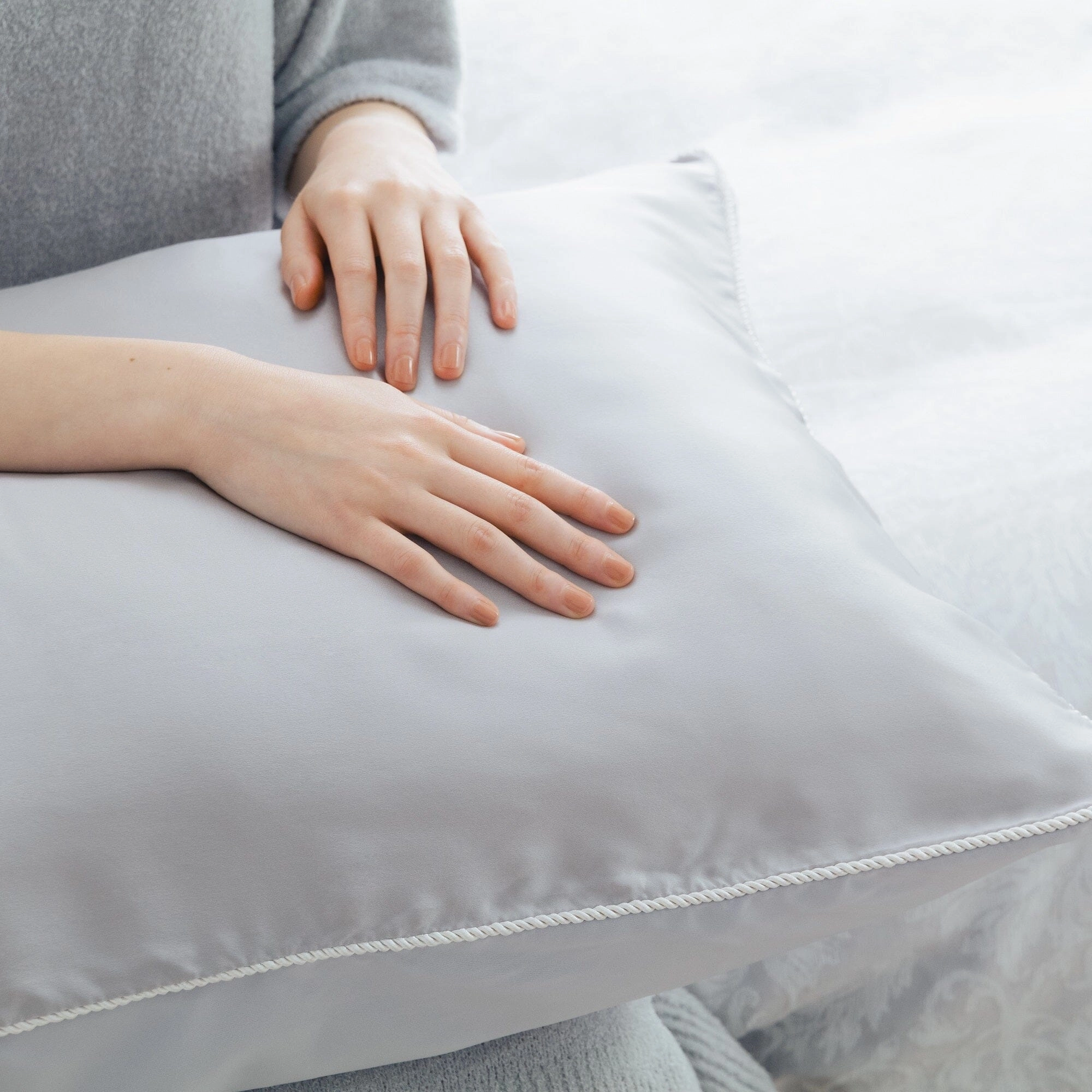 Front Silk Pillow Case  500 X 700 Pink