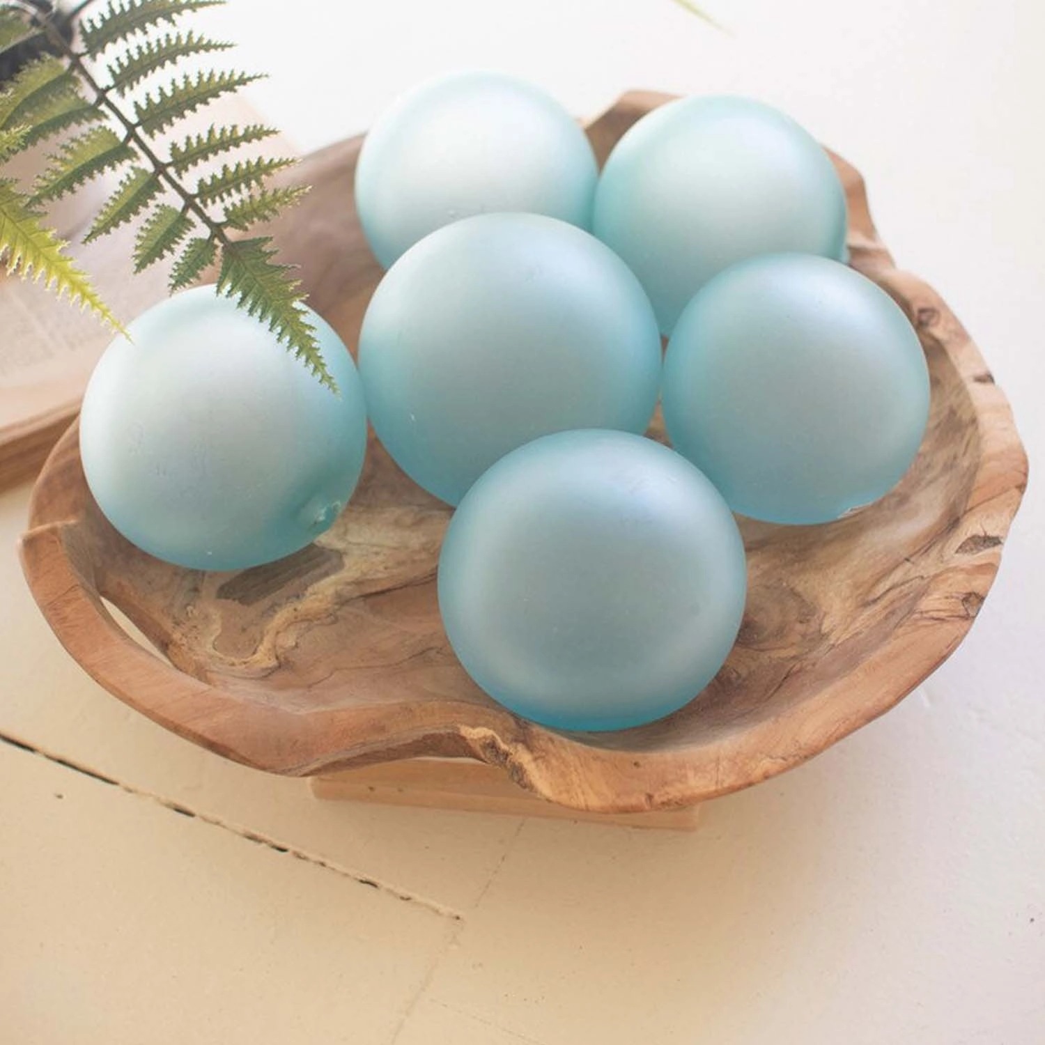 Frosted Recycled Glass Orb