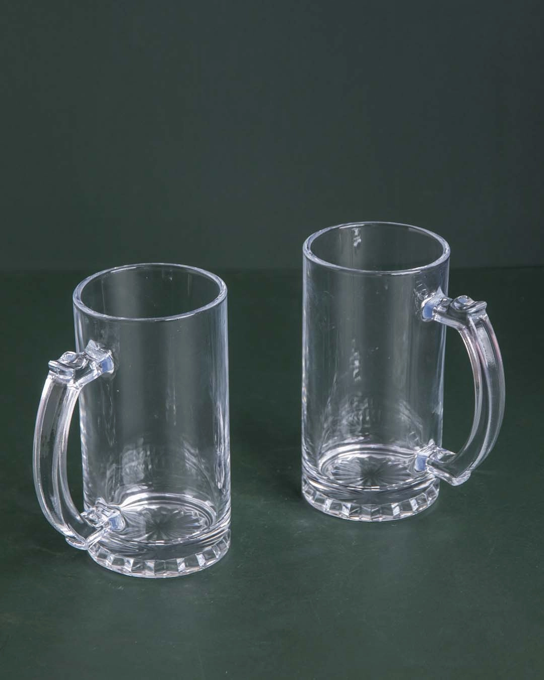 Frothy Fiesta Beer Mug Clear - Set of 2