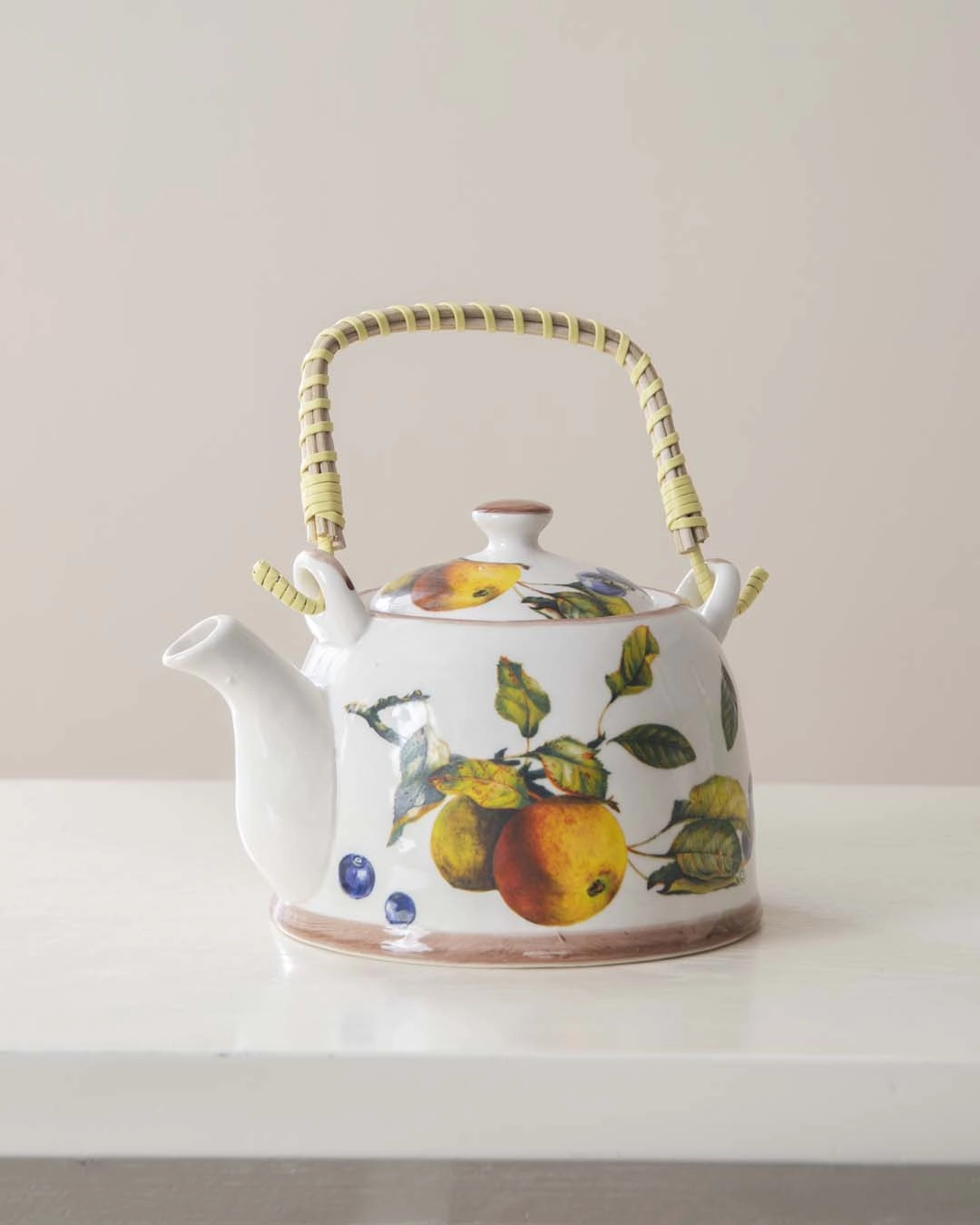 Fruit Medley Ceramic Tea Kettle