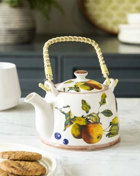 Fruit Medley Ceramic Tea Kettlemodern kitchen decor ,kitchen dinner set ,dinnerware 