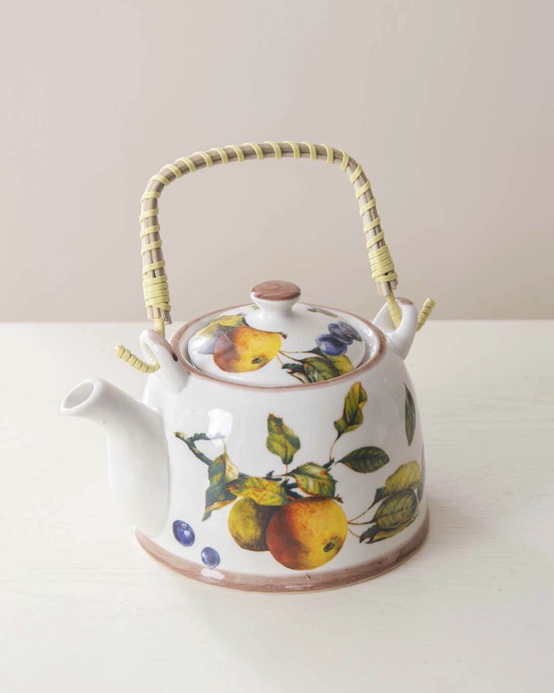 Fruit Medley Ceramic Tea Kettle