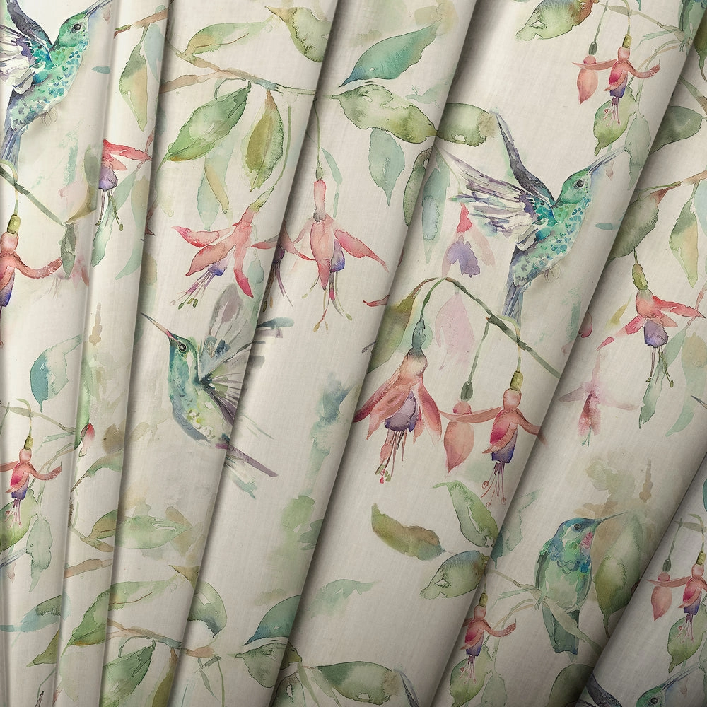 Fuchsia Flight Printed Made to Measure Curtains Linen