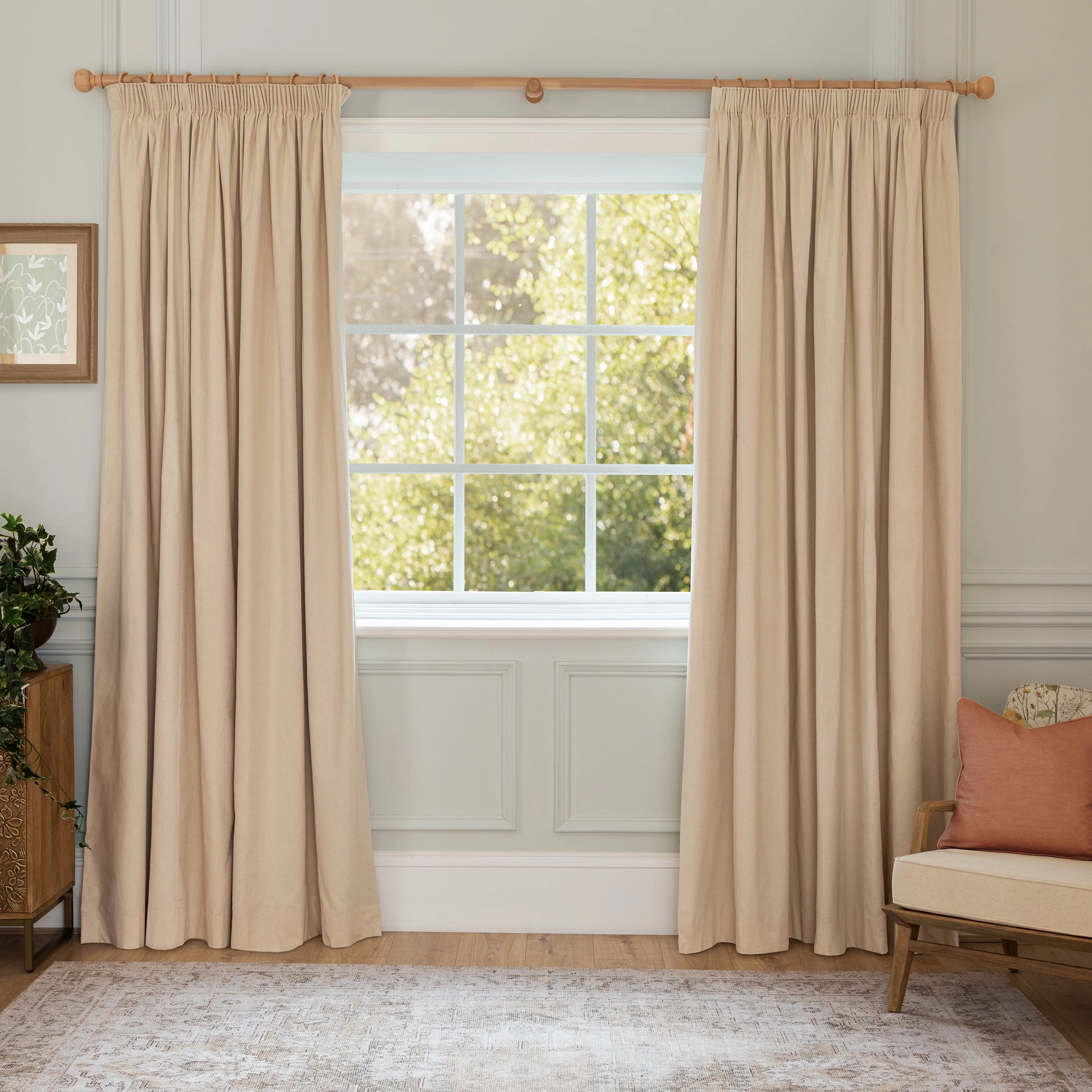 Fuchsia Flight Printed Made to Measure Curtains Linen
