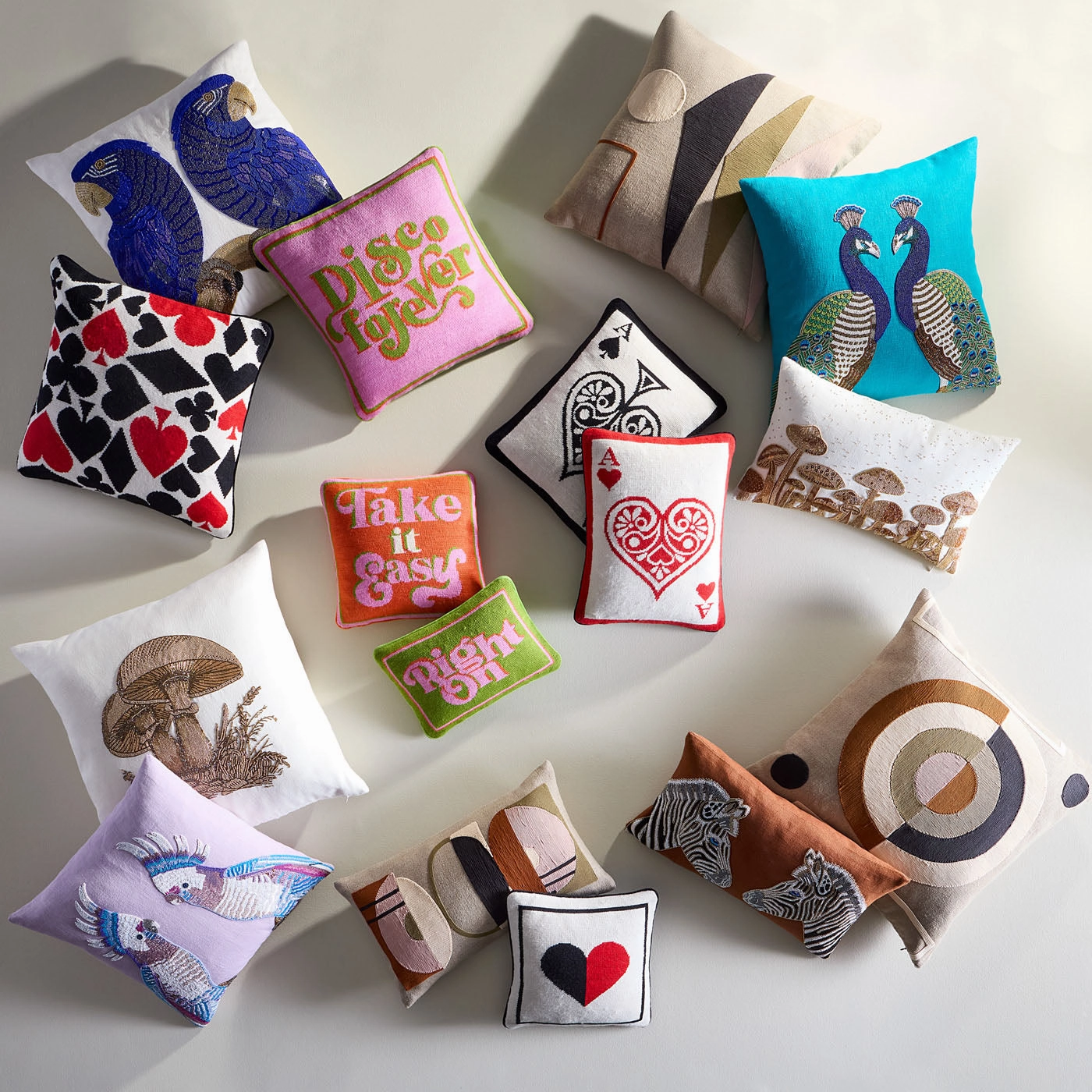 Full Deck Needlepoint Pillow