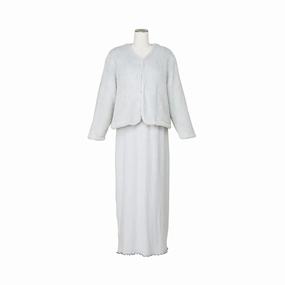 Fur Cardigan And Hyaluronan Dress  Light Bluebedding sets ,throw blankets 