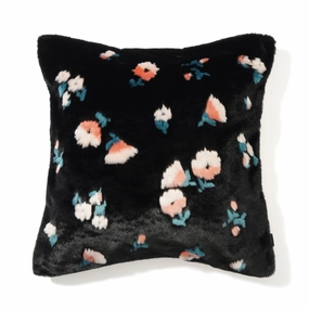 Fur R Cushion Cover 450 X 450 Black X Pinkbedding sets ,throw blankets 