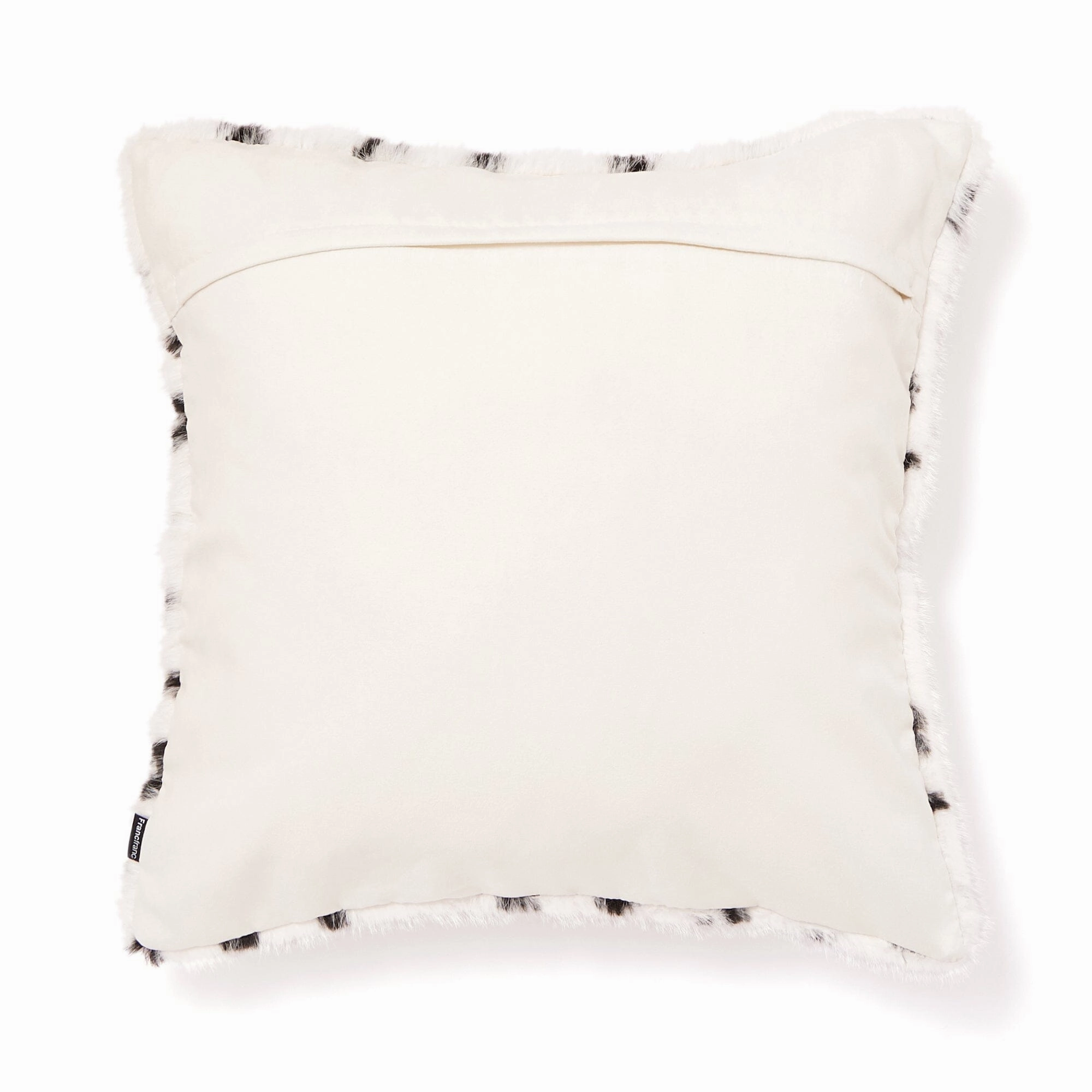 Fur Y Cushion Cover 450 X 450 White X Black