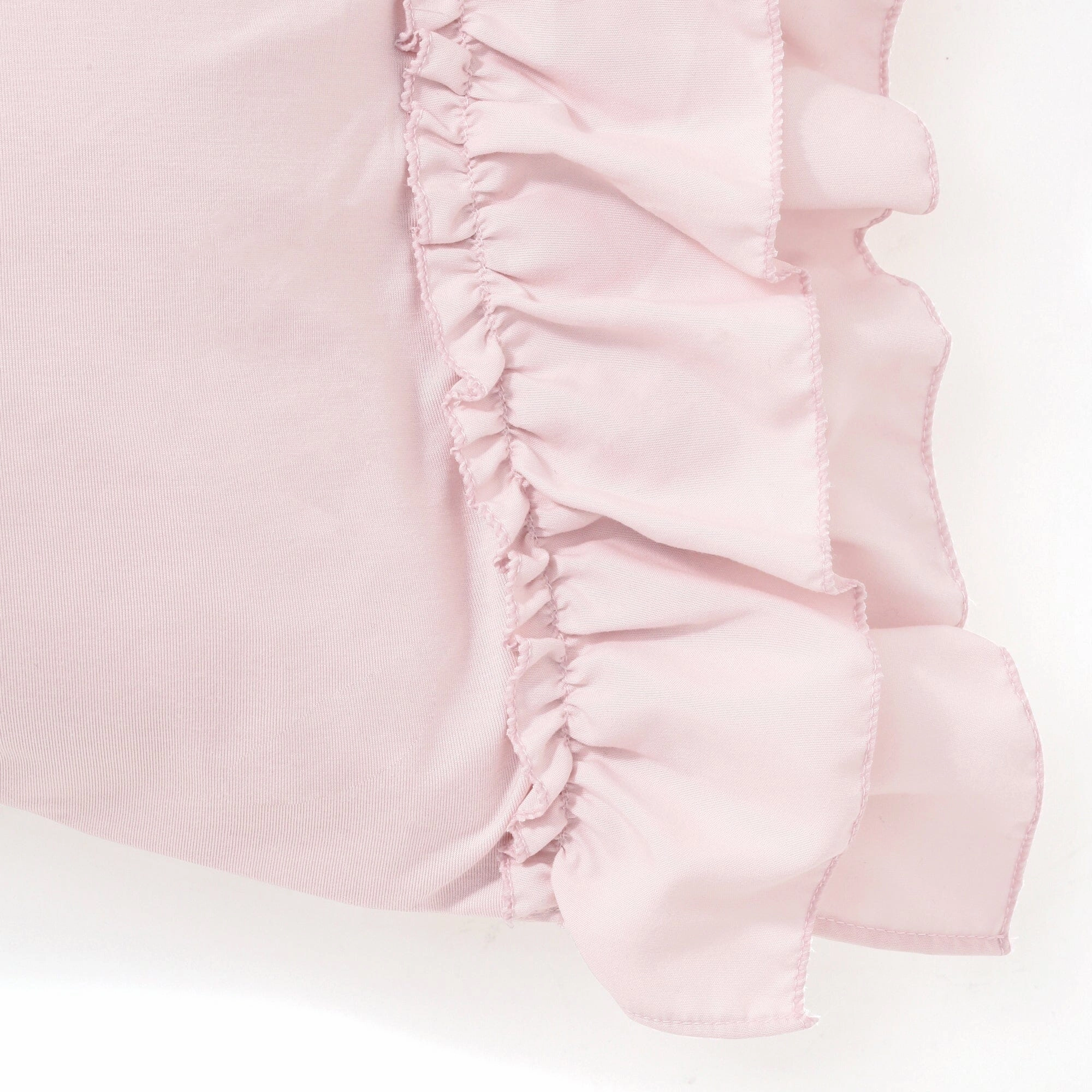 Fuwaro Cooling Pillow Cover Ruffles 700 X 500 Pink