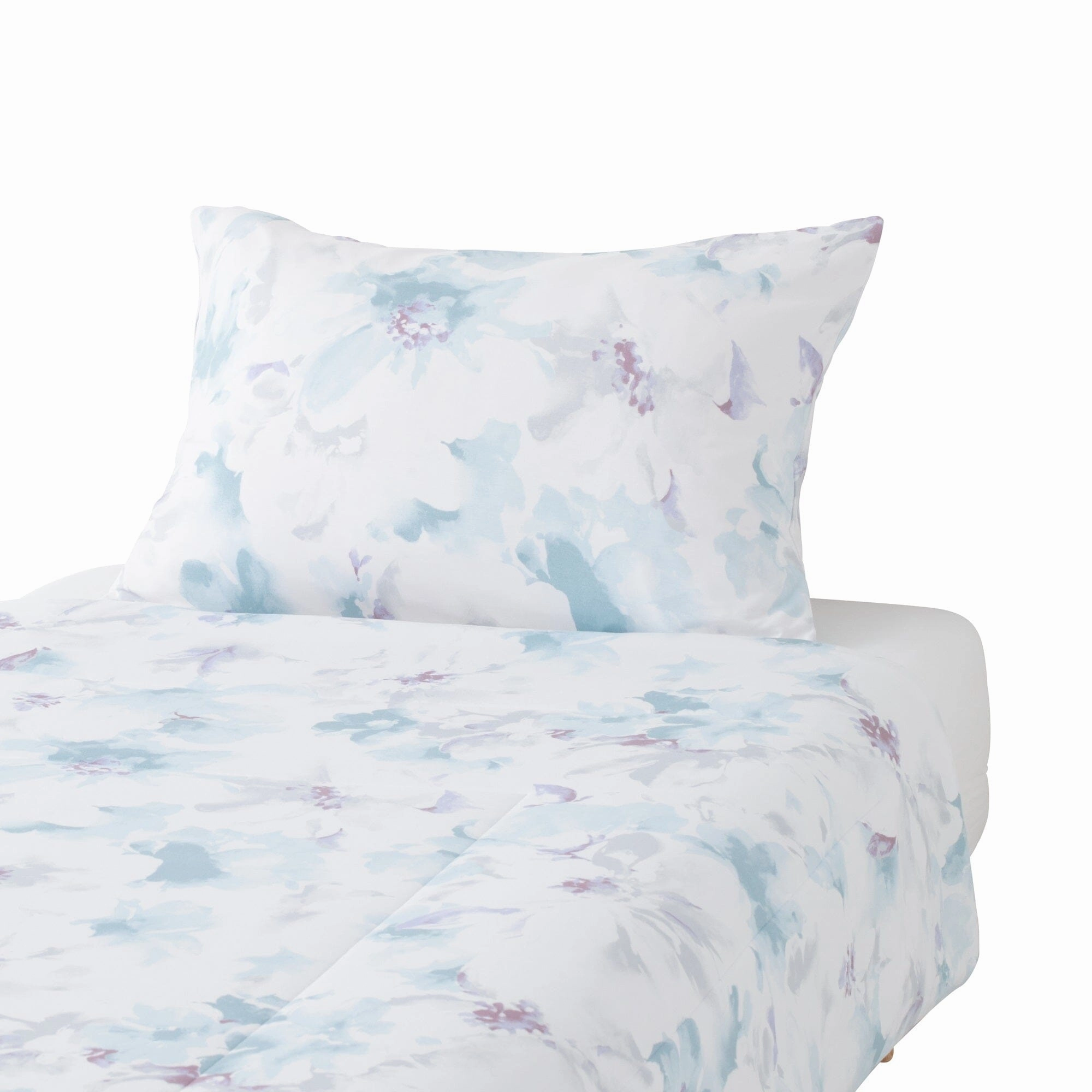 Fuwaro Cooling Pillow Cover Water Flower 700500 Blue