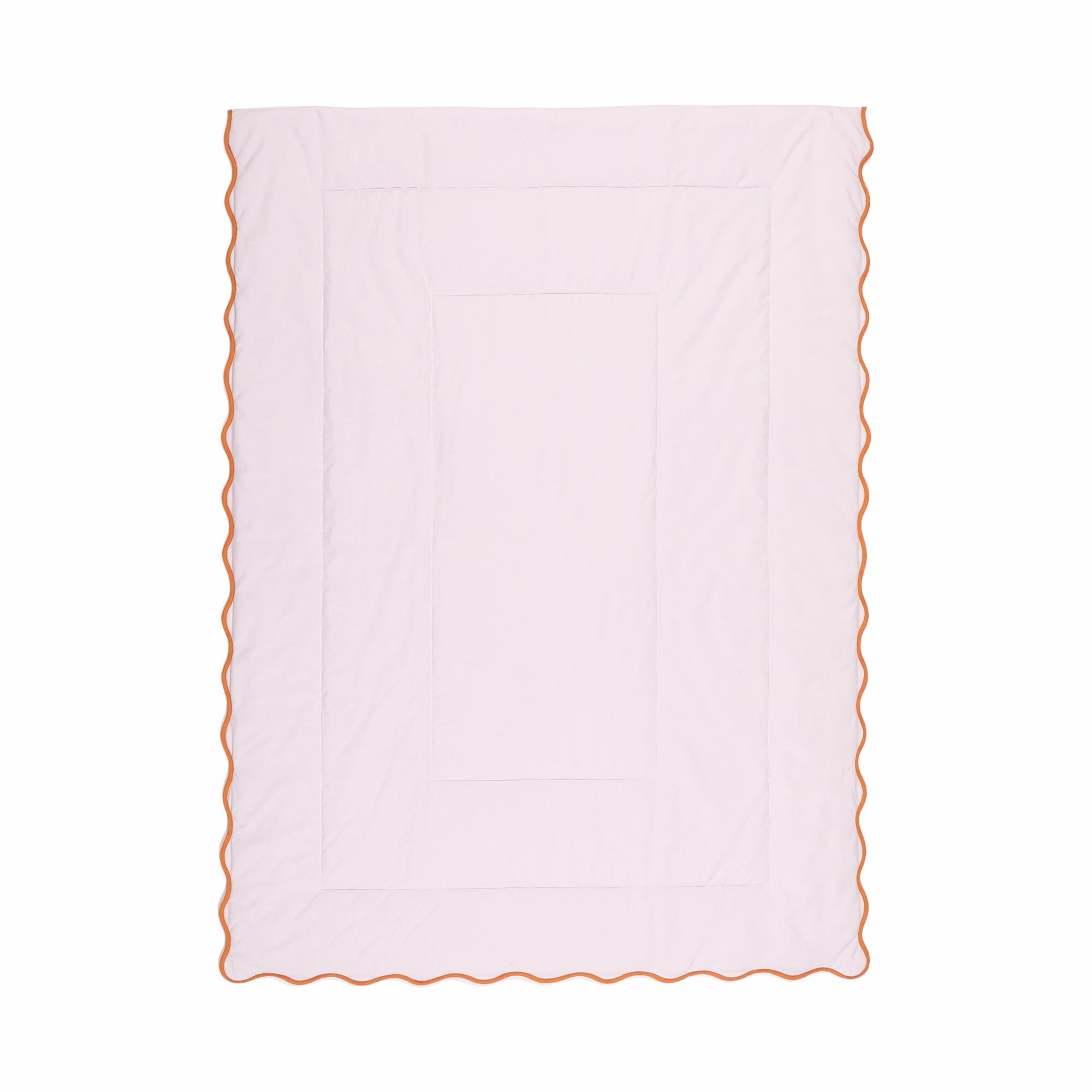 Fuwaro Cooling Quilt Bicolor Wave Single Pink X Orange