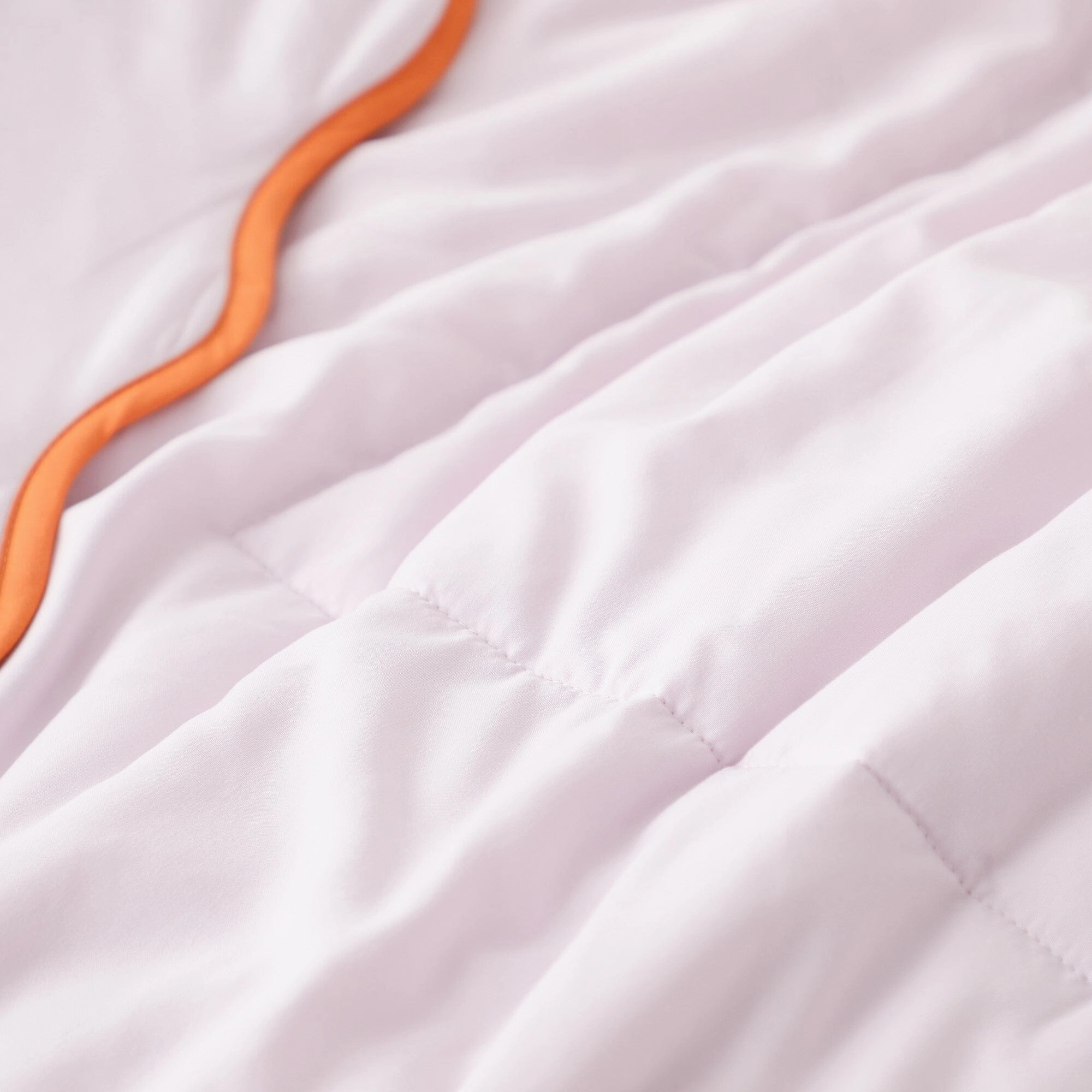 Fuwaro Cooling Quilt Bicolor Wave Single Pink X Orange
