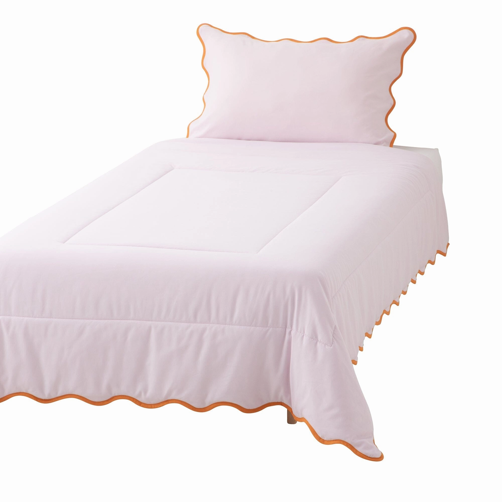 Fuwaro Cooling Quilt Bicolor Wave Single Pink X Orangebedding sets ,throw blankets 