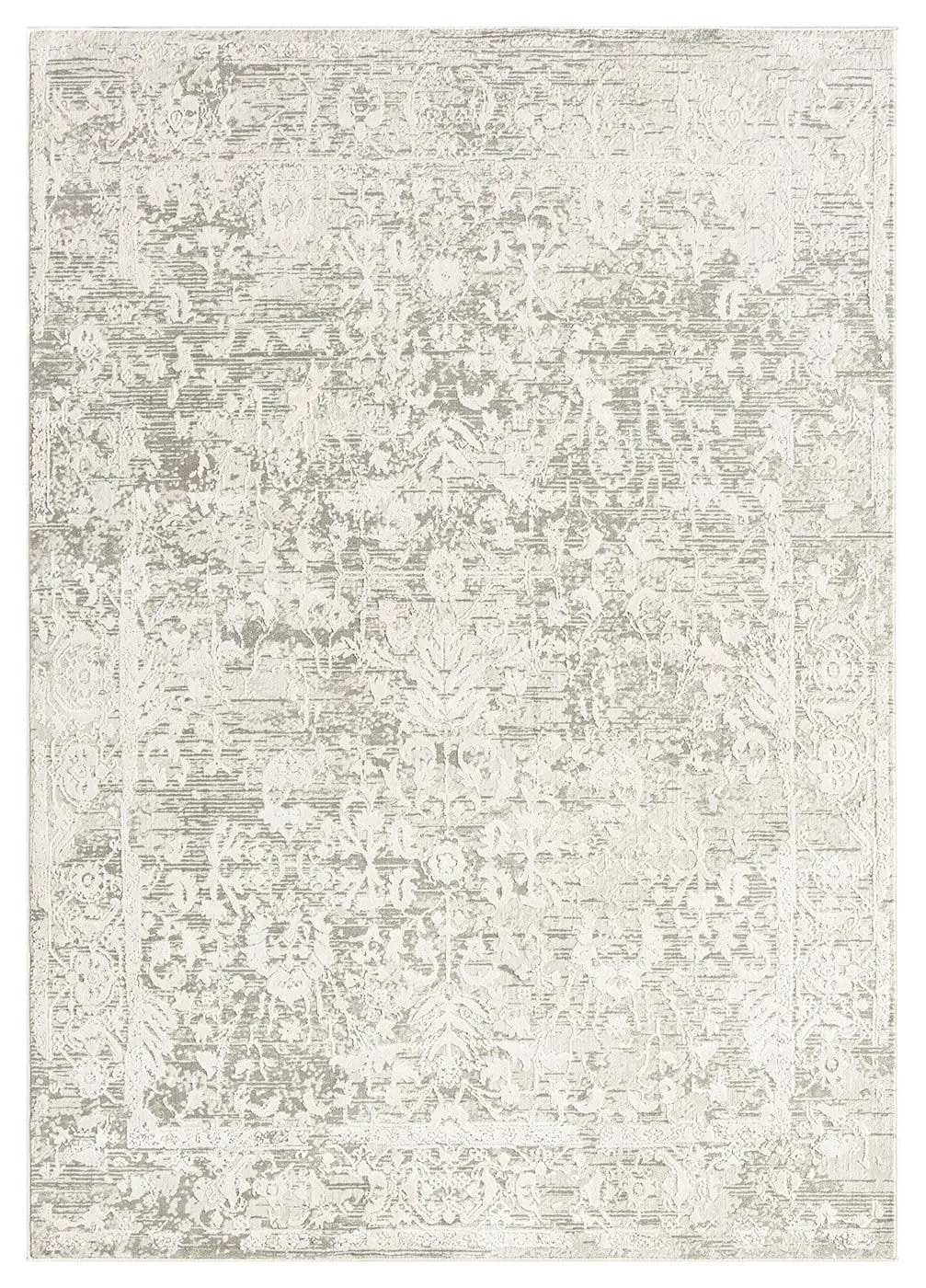 Gabriella Grey and Ivory Distressed Floral Rug *NO RETURNS UNLESS FAULTYmodern color block patchwork rug