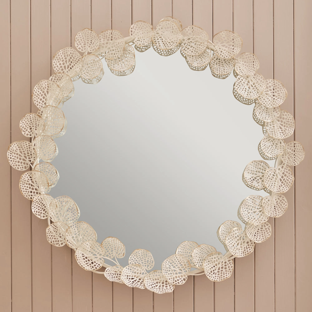 Gaia Mirror Antique White Gold