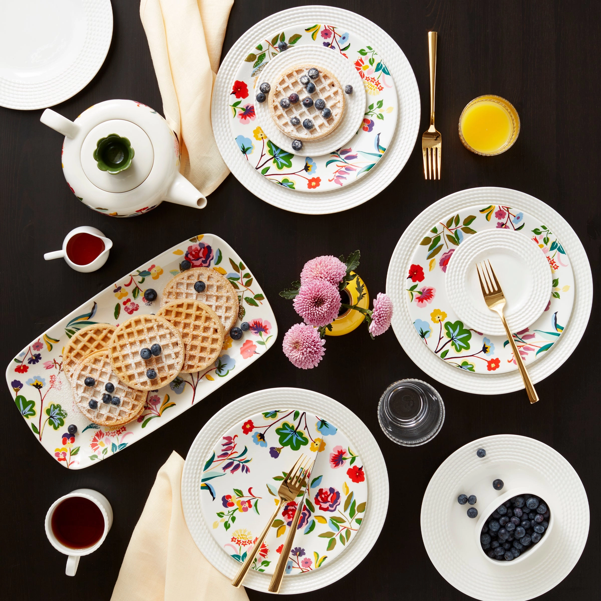 Garden Floral Hors d'Oeuvres Tray
