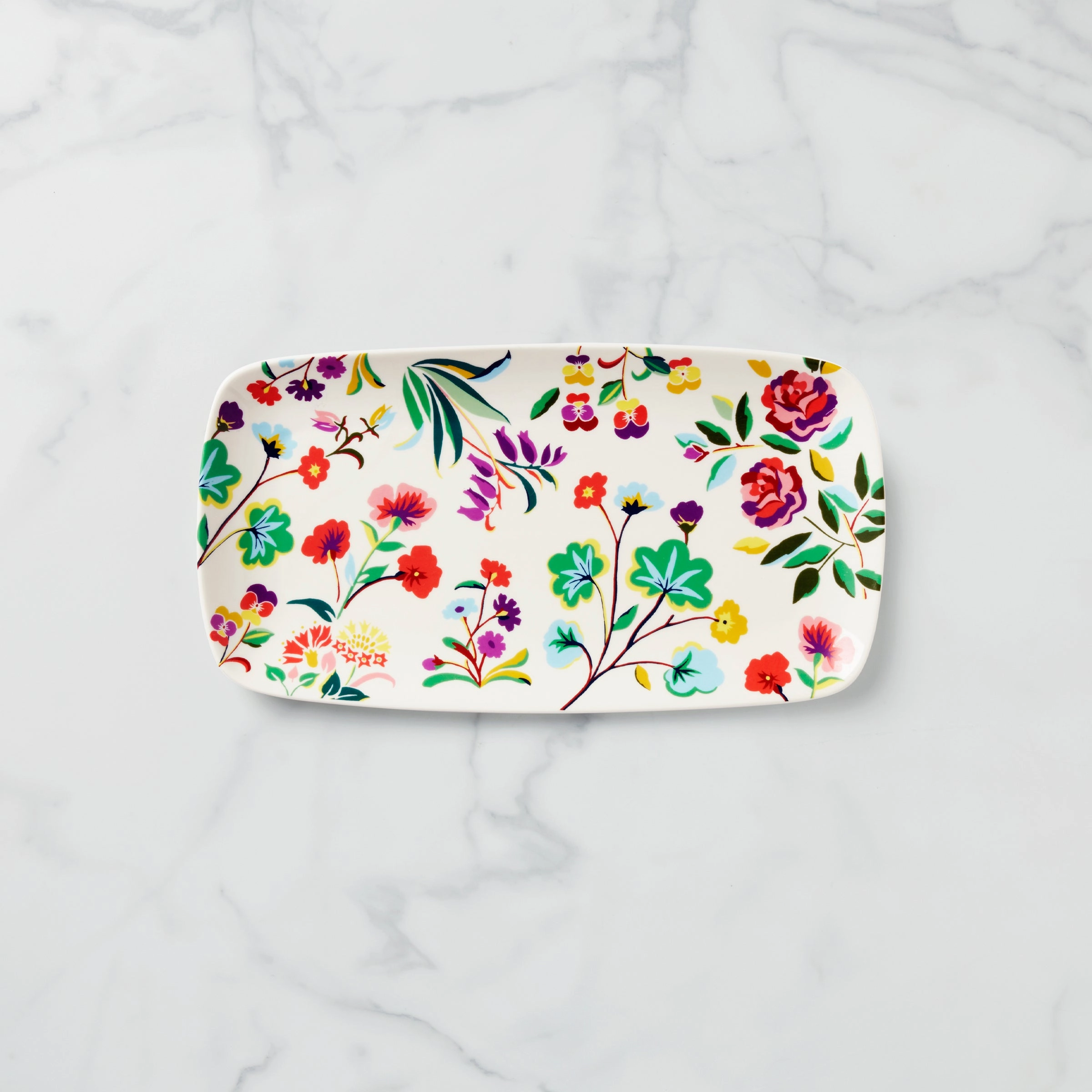 Garden Floral Hors d'Oeuvres Traymodern kitchen decor ,kitchen dinner set ,dinnerware 