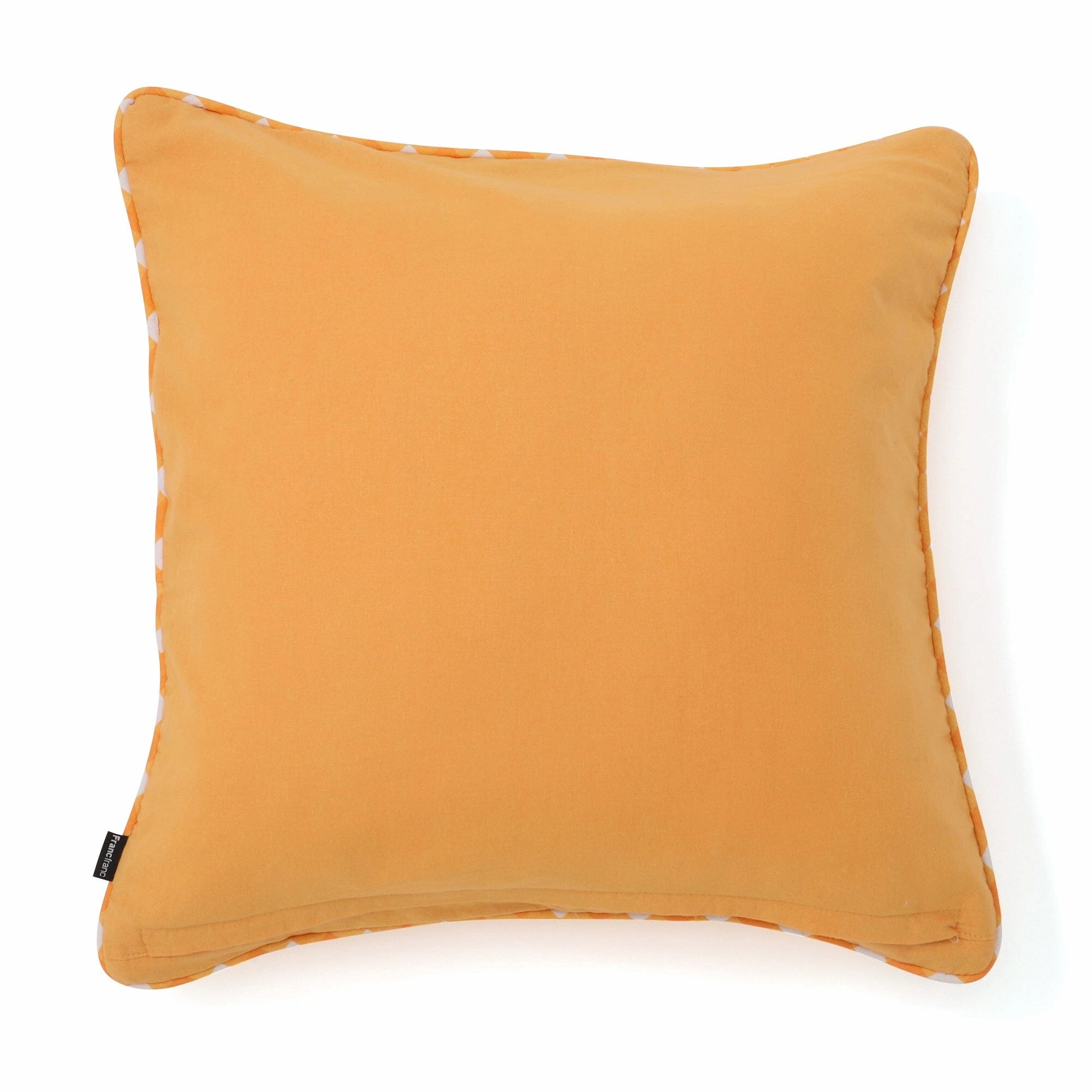 Gather Check Cushion Cover 450 X 450 Orange