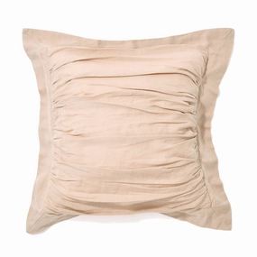 Gather Flange Cushion Cover 450 X 450 Beigebedding sets ,throw blankets 
