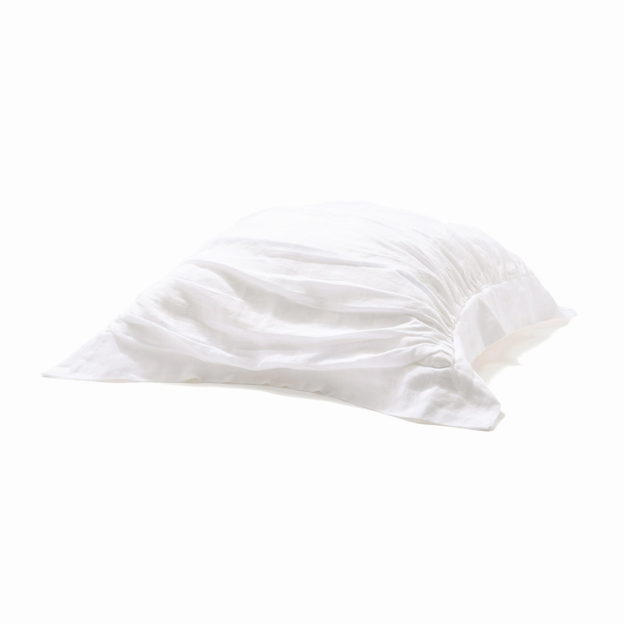 Gather Flange Cushion Cover 450 X 450 White