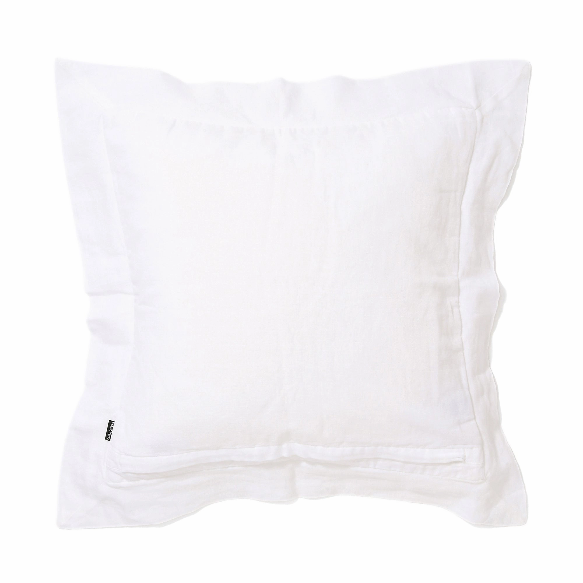 Gather Flange Cushion Cover 450 X 450 White