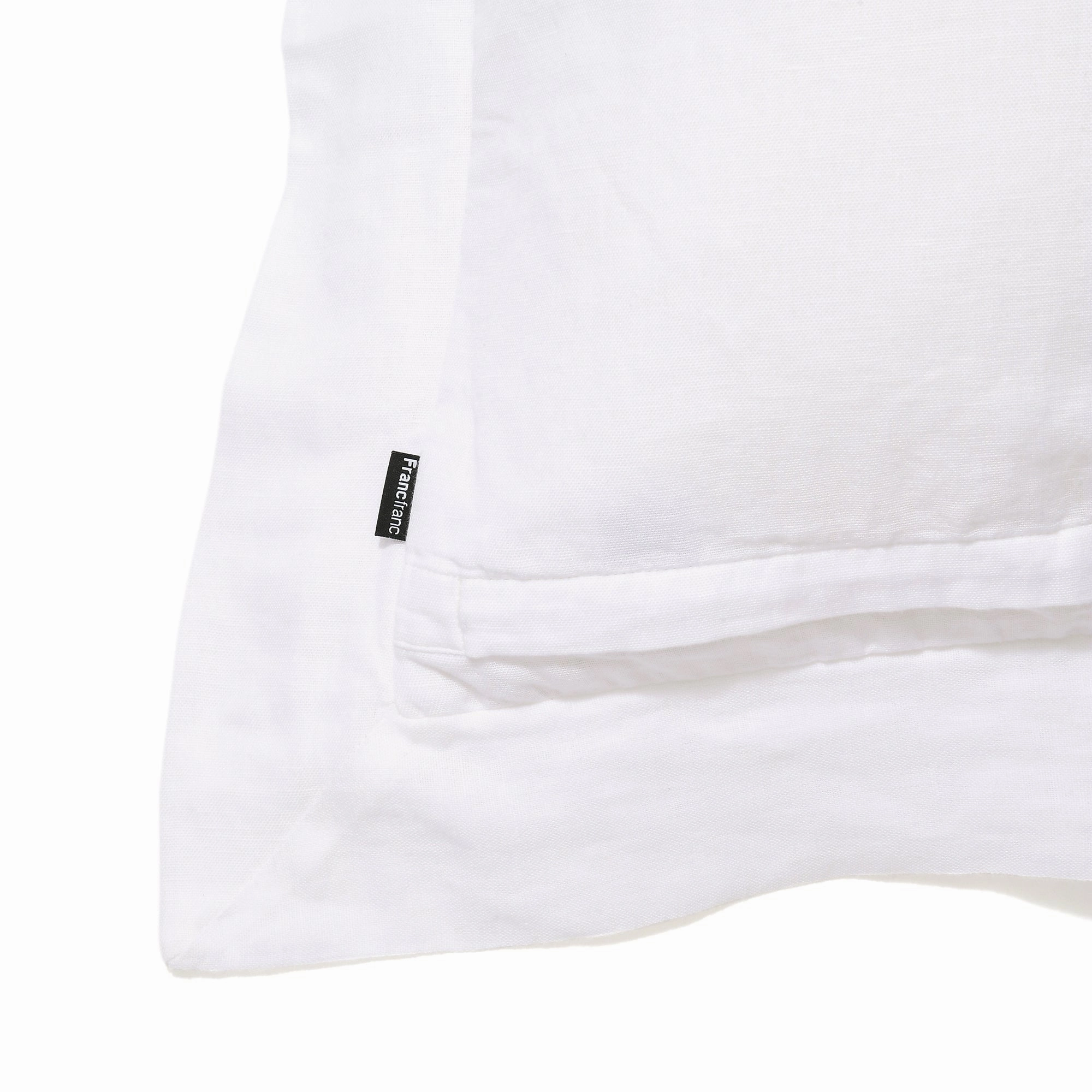 Gather Flange Cushion Cover 450 X 450 White