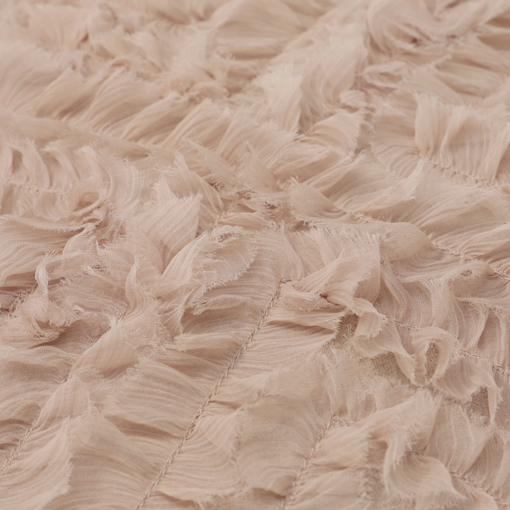 Gather Frill Cushion Cover 450 X 450 Beige
