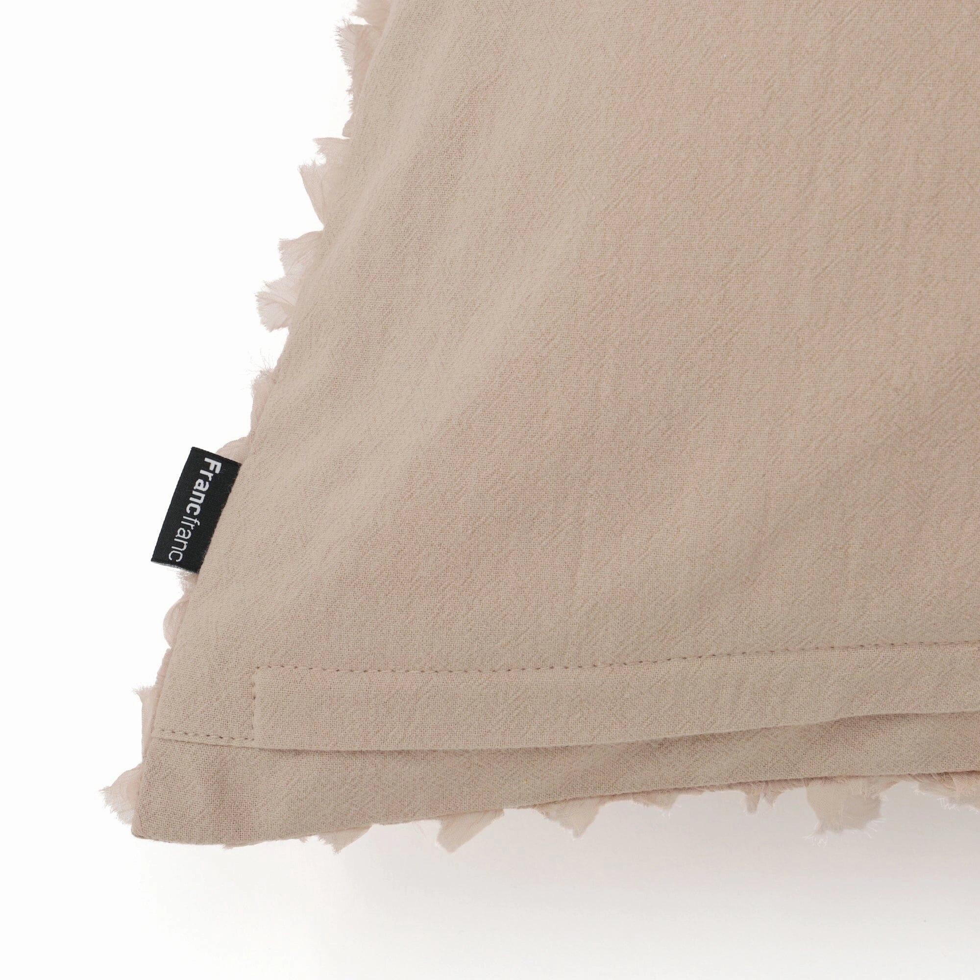 Gather Frill Cushion Cover 450 X 450 Beige