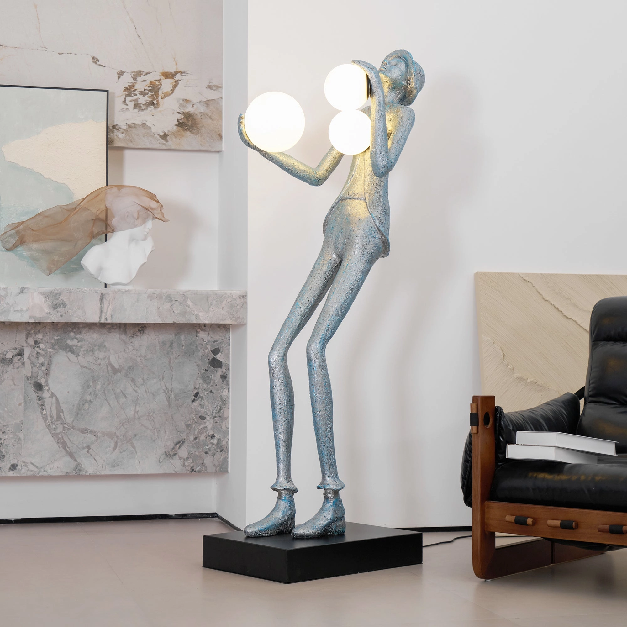 Gentleman Sculpture Floor Lamp