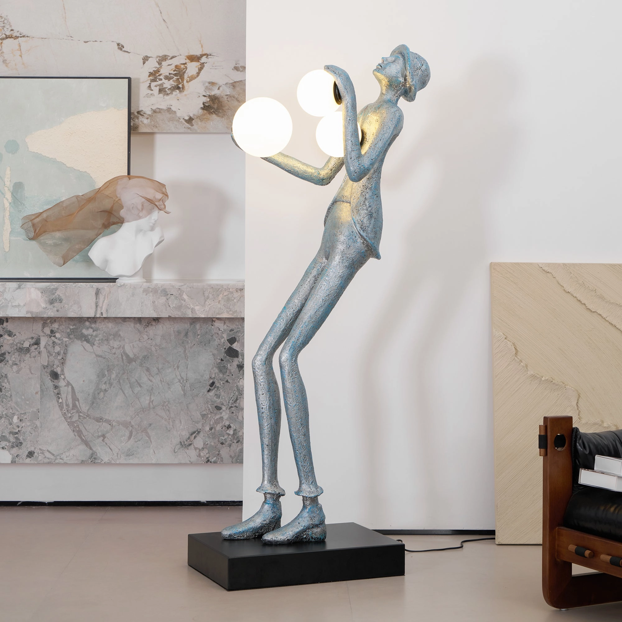 Gentleman Sculpture Floor Lamp