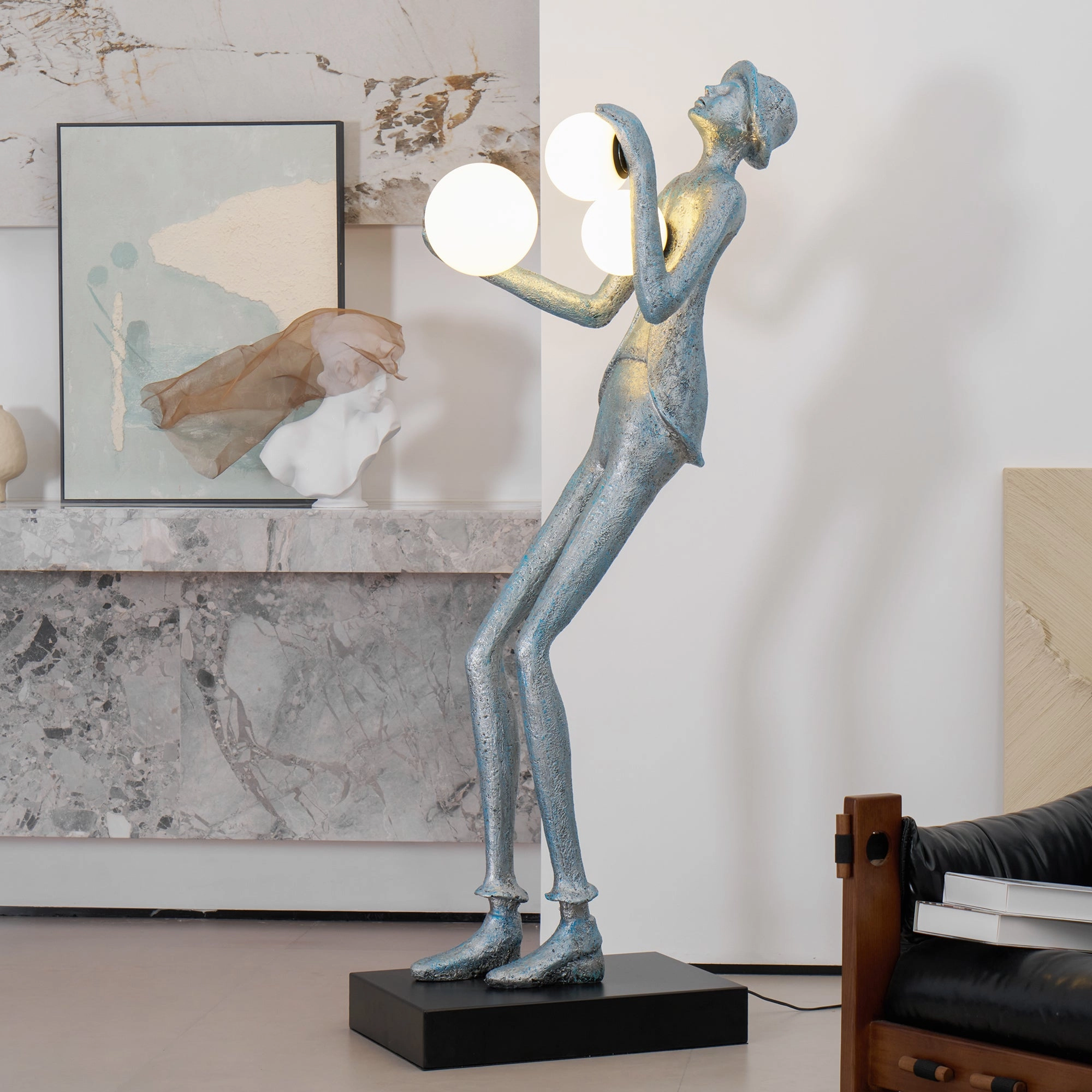 Gentleman Sculpture Floor Lamp