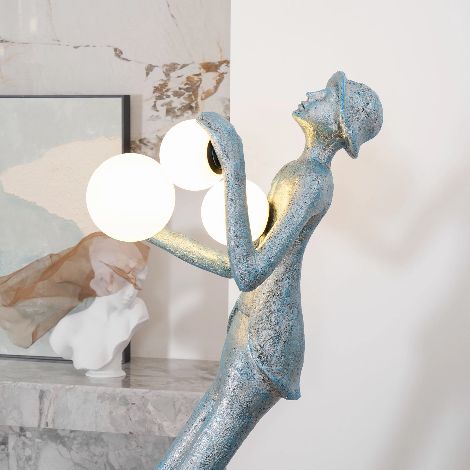 Gentleman Sculpture Floor Lamp